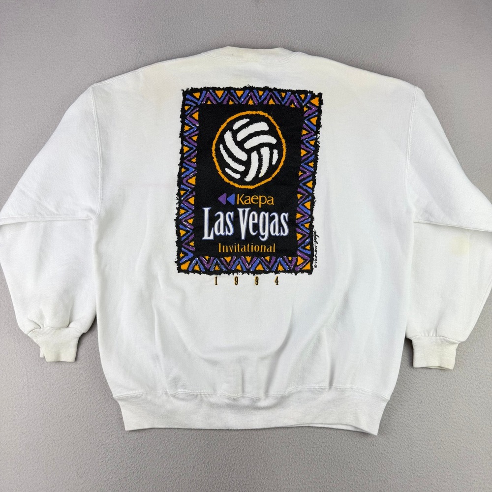 VTG Jerzees Kaepa Las Vegas Volleyball Sweatshirt Mens XL 1994 Graphic Crewneck